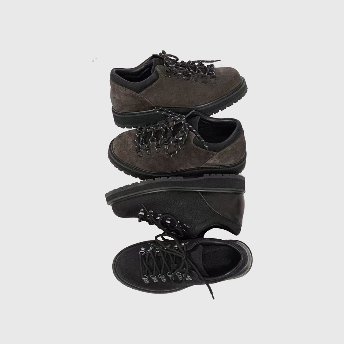 轻量化翻毛牛皮德比登山鞋