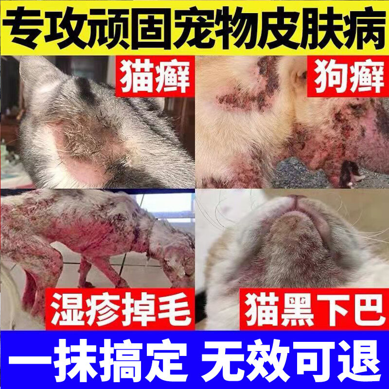 猫藓专用狗狗皮肤病廯湿疹癣皮炎真菌感染瘙痒止痒药外用药膏