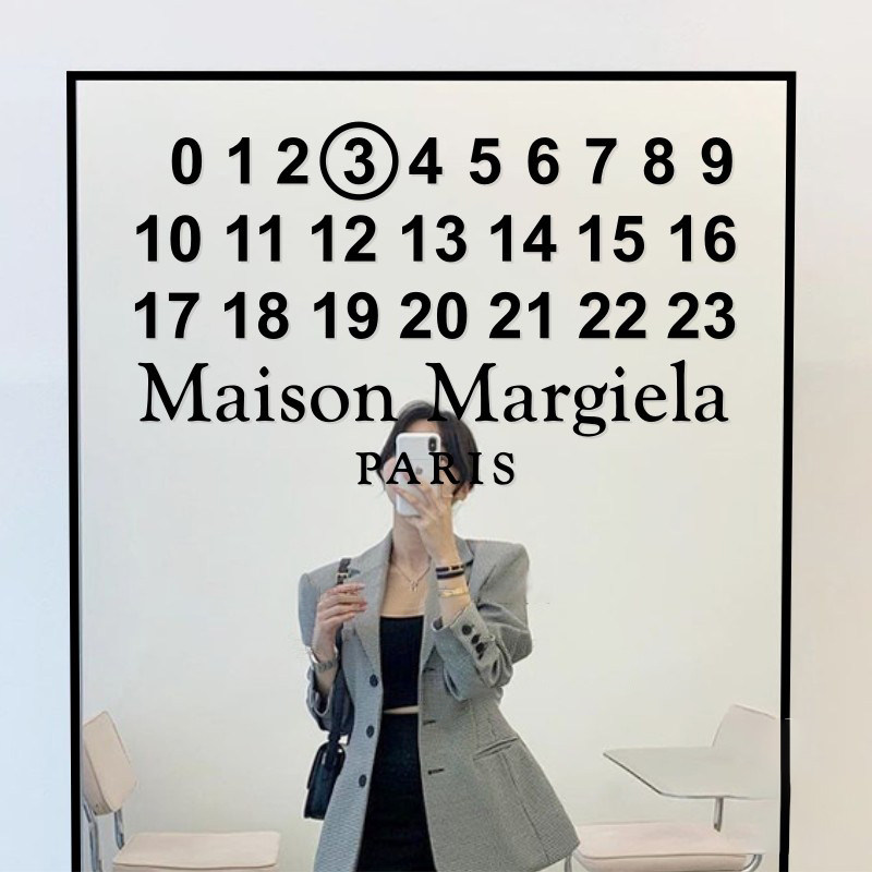 黑色英文镜子贴纸创意小红薯自拍照婚纱女装服装店橱窗装饰墙贴纸