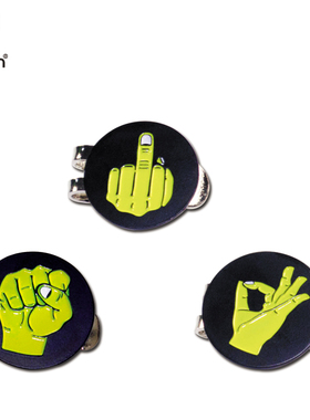 新款Caiton高尔夫帽夹 手势马克mark球帽子果岭标记 C5639星期款