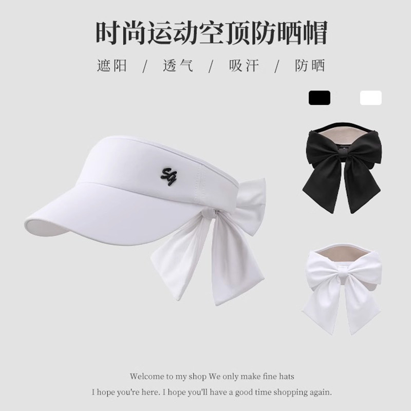 高尔夫空顶帽女士遮阳帽防晒帽子