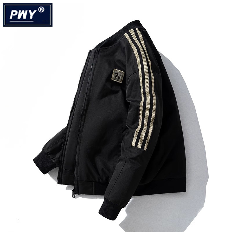 潮牌棒球服棉衣外套男士秋冬季夹棉加厚棉服休闲大码二棉短款夹克