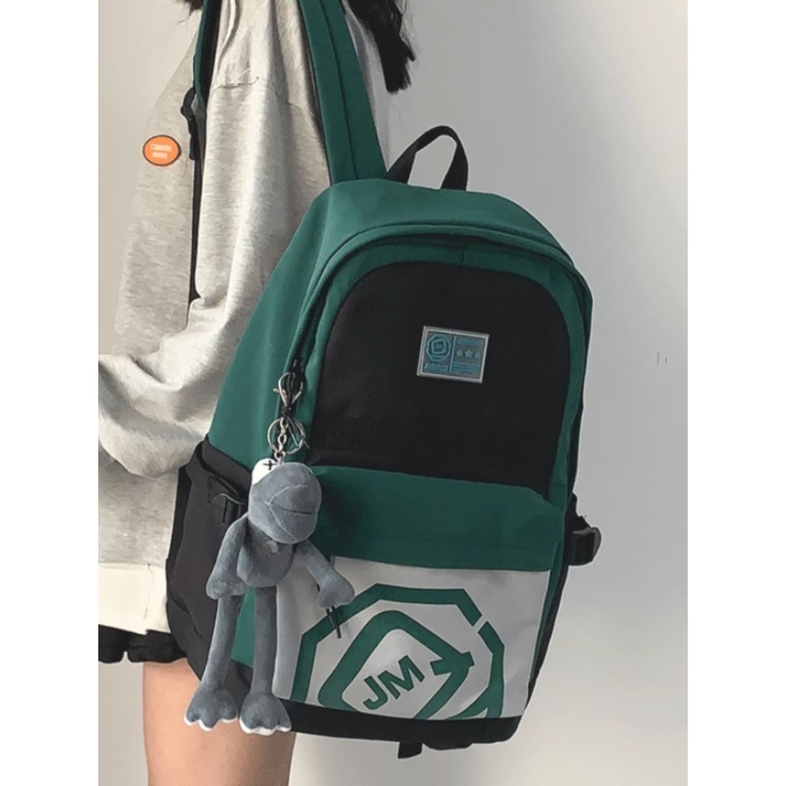 法国ZAMP双肩包女初中学生高中生大学生书包男大容量休闲百搭背包