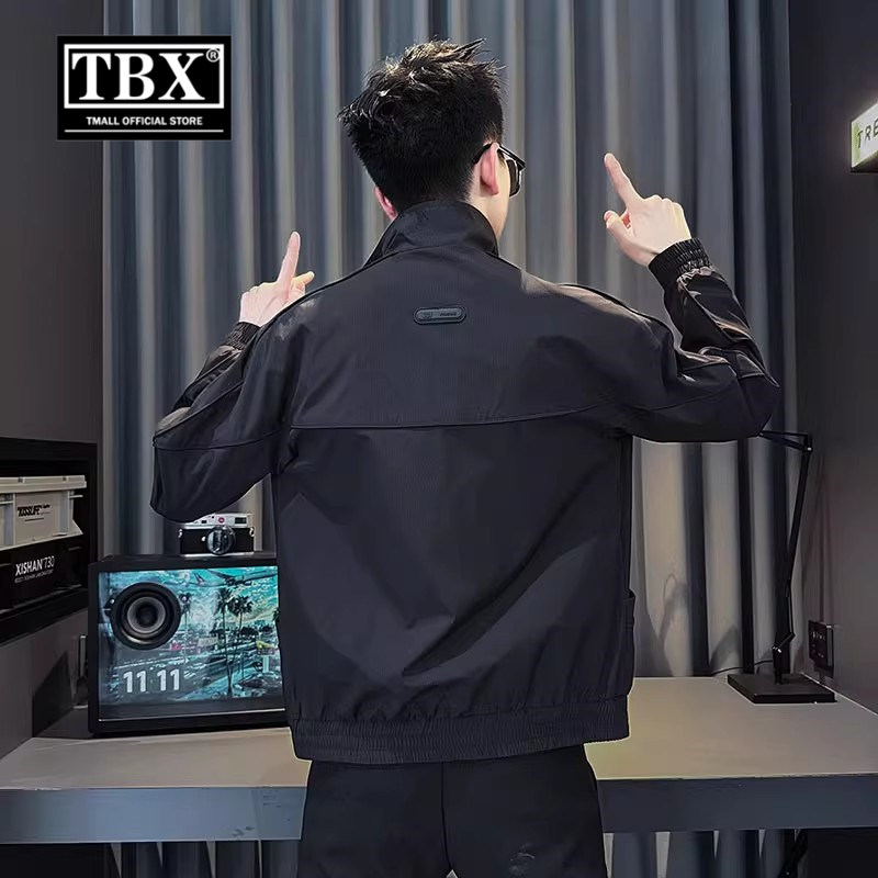 高端黑色立领外套男士2025新款春秋冬装高级感痞帅休闲夹克衫男款