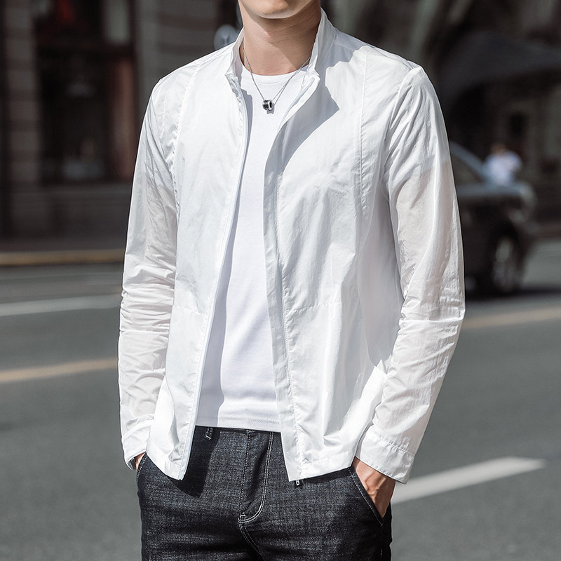 防晒衣男士夏季薄款冰丝夹克外套户外钓鱼轻薄透气潮牌防晒服男款