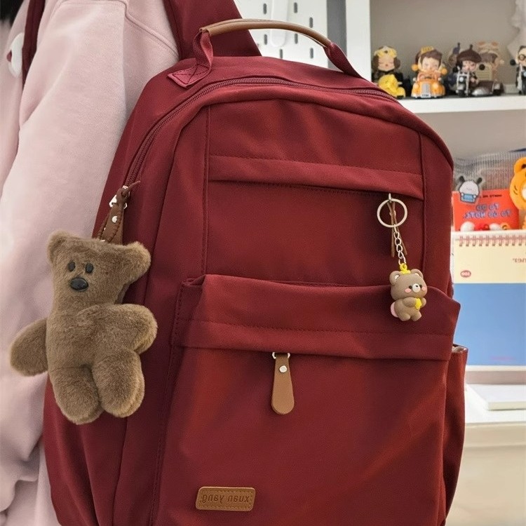 香港IT HKins双肩包复古旅行背包通勤小学生书初高中学生书包女生