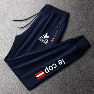 香港潮牌法国公鸡运动休闲长裤男松紧腰美式高街束脚春秋百搭卫裤