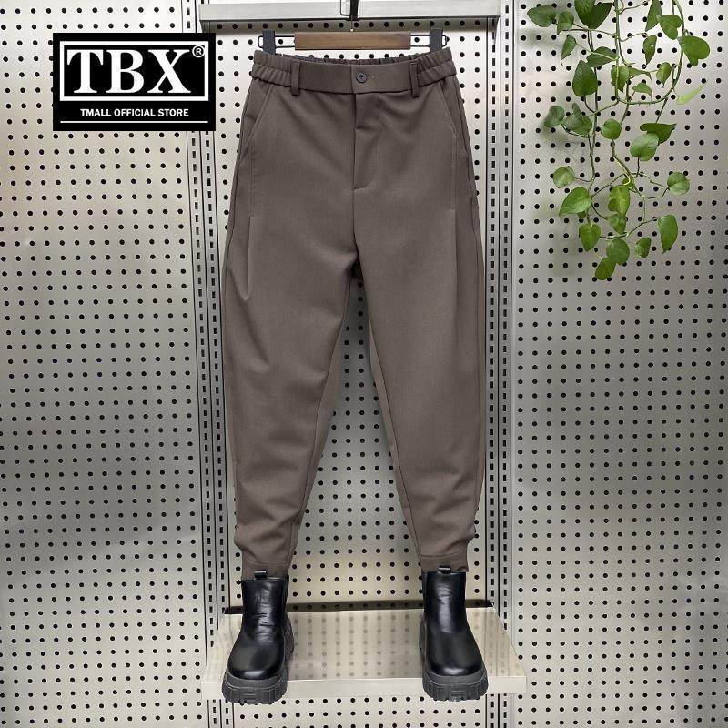 束脚西裤男士2025新款夏季男裤九分哈伦休闲裤子男款春秋冬装加绒
