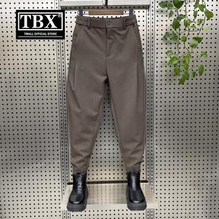 束脚西裤男士2025新款夏季男裤九分哈伦休闲裤子男款春秋冬装加绒