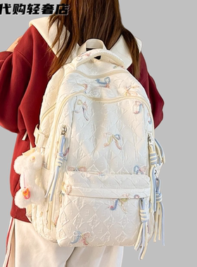 法国MKBM书包女大容量初中生高中生大学生双肩包高颜值小学生背包