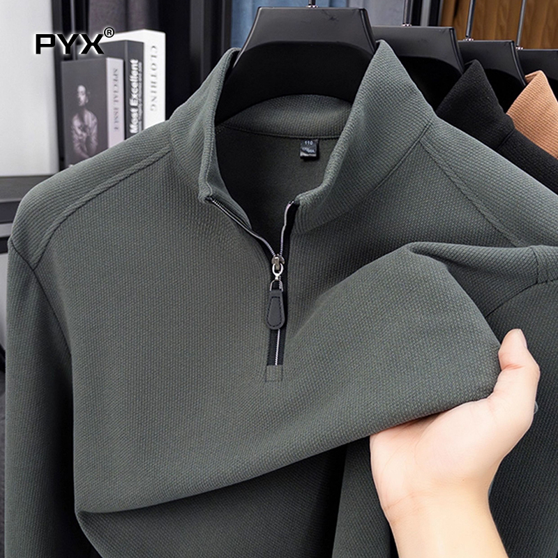 半拉链卫衣男士2025新款秋冬季男卫衣立领宽松休闲上衣男款打底衫