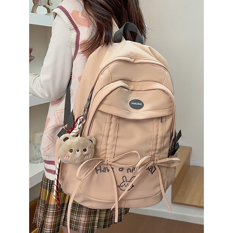 法国GBP 休闲17寸电脑双肩包大学生小众设计感通勤背包大容量书包