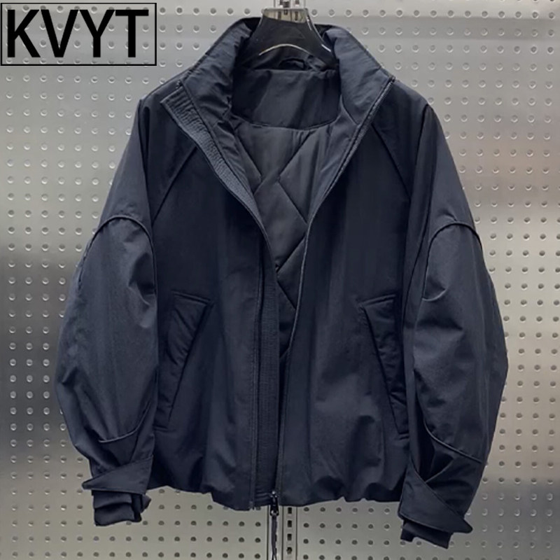 高端男士棉服2025年冬季新款高级感保暖防风外套男款加厚立领棉衣