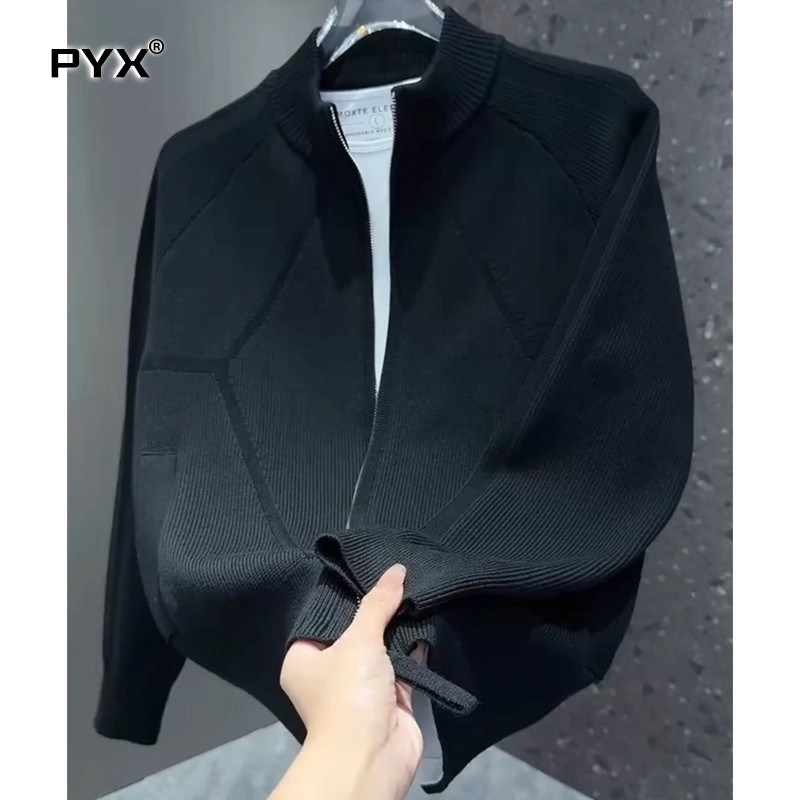 高端立领男士针织衫外套2025新款春秋冬季男外套休闲开衫毛衣男款