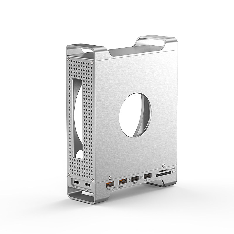 MacMINIm4拓展坞nvme扩容硬盘盒4Pro机箱桌面支架usb3.2扩展器hub