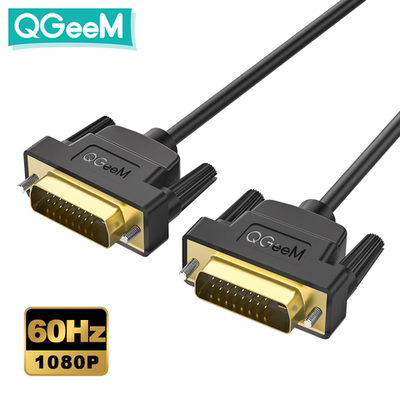 QGeeM dvi线24+1高清2K显示器连接台式电脑显卡主机双通道公对公