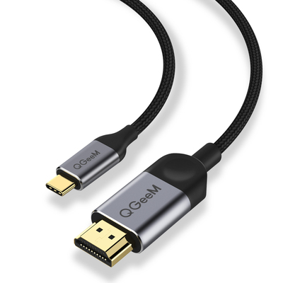 QGEEM Type-c转HDMI手机电脑连接电视机同屏线显示器投影高清线
