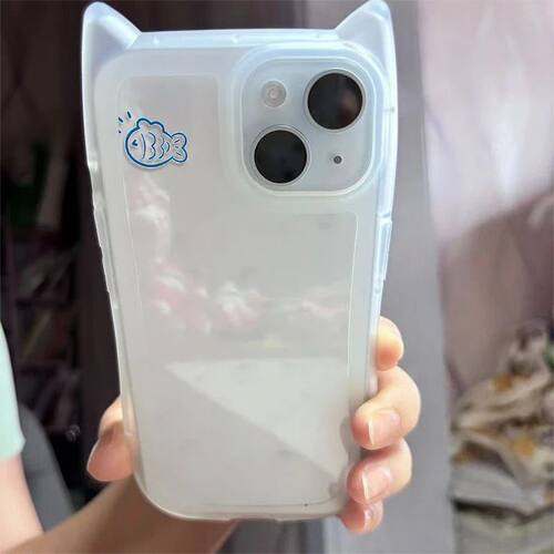 可爱猫耳防摔iPhone手机壳TPU