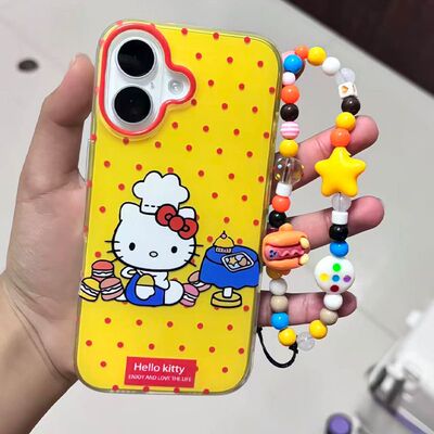KT猫波点可爱防摔苹果手机壳