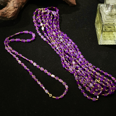 舒俱来R9280帝王紫冰透项链18k/45cm(多样性发货发其一)