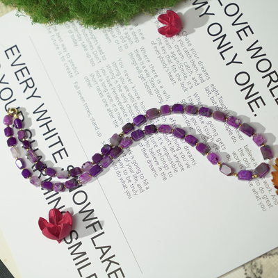 舒俱来玉化钻切玉化项链20402