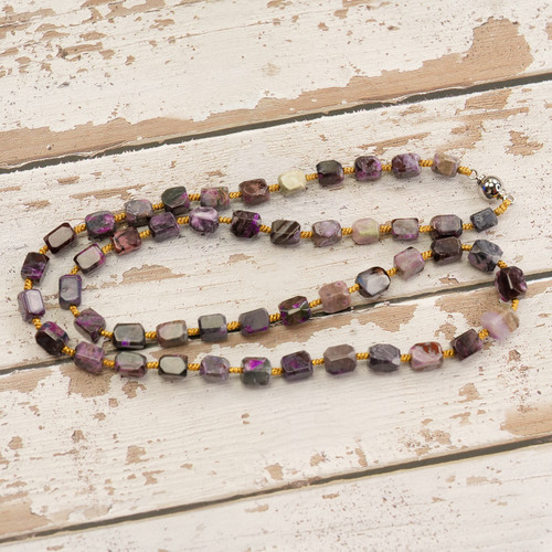 天然舒俱来老料春彩项链