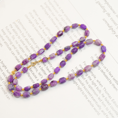 舒俱来S15420凝胶紫罗兰18k舒俱来项链