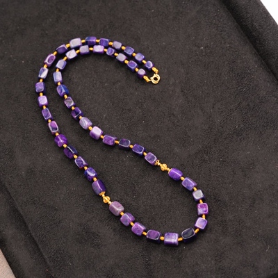 舒俱来S21352炫彩蓝紫项链