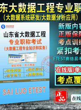 山东省大数据工程专业职称考试