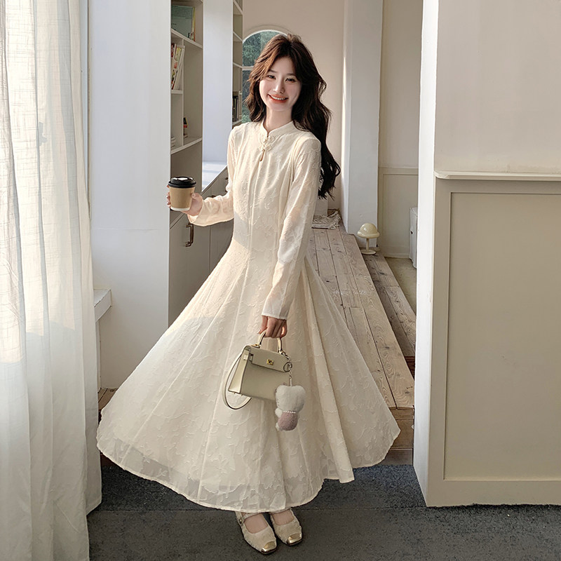 26春季新中式长款连衣裙2C251-9023-P145-K208,女装连衣裙,2C251
