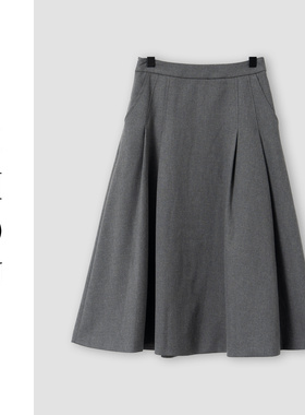 （周哥甄选）灰色半身裙-80732
