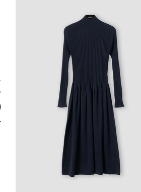 （周哥甄选）藏青色连衣裙-32157