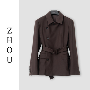 (周哥甄选)咖啡色外套-44406