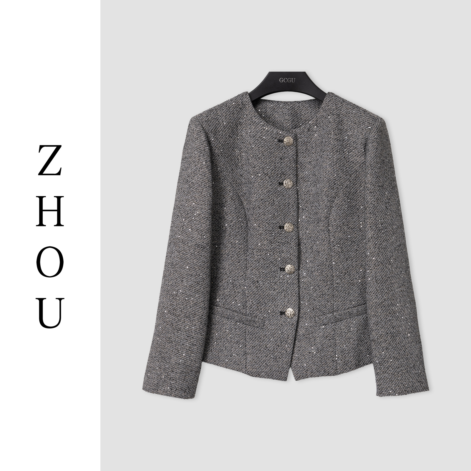 （周哥甄选）灰色外套-30242