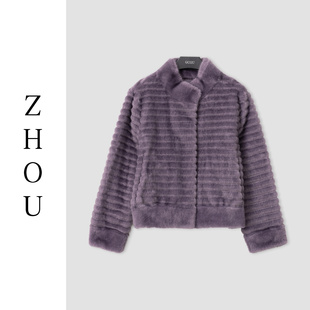 （周哥甄选）蓝莓紫外套-30862
