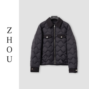 (周哥甄选)黑色羽绒外套-31258