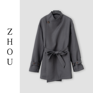 (周哥甄选)灰色羽绒外套-31988