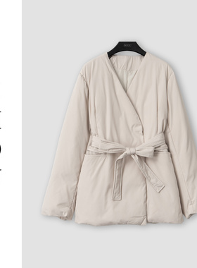 （周哥甄选）米色羽绒外套-32398