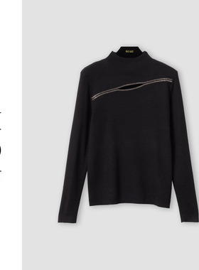 （周哥甄选）黑色针织上衣-31115