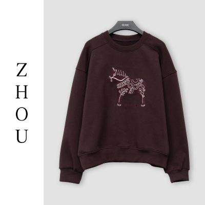 （周哥甄选）酱紫色上衣-5LXF2