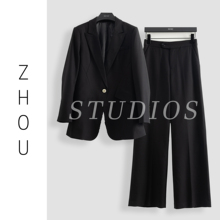 黑色设计师西装气质套装-16608