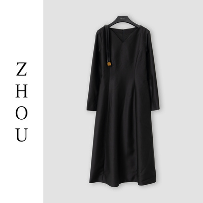 （周哥甄选）黑色连衣裙-32038