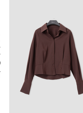 （周哥甄选）酒红上衣-30506