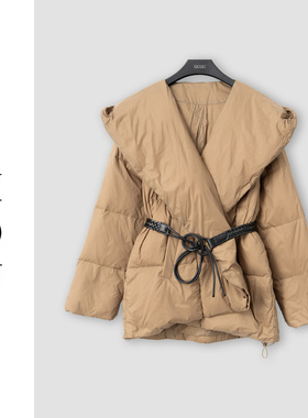 （周哥甄选）棕绿色羽绒外套-32397