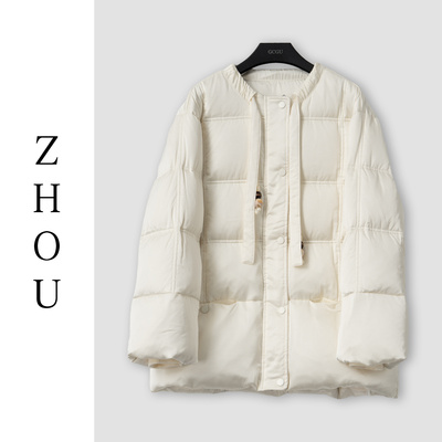 （周哥甄选）米色羽绒外套-33213