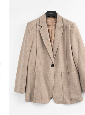 灰色西装外套-21192