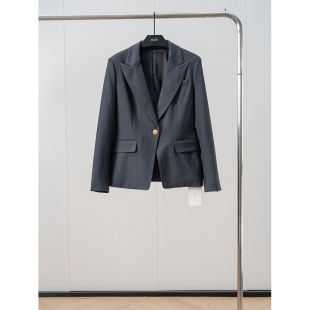 职业 灰色小西装 正装 休闲西服修身 13305 气质时尚