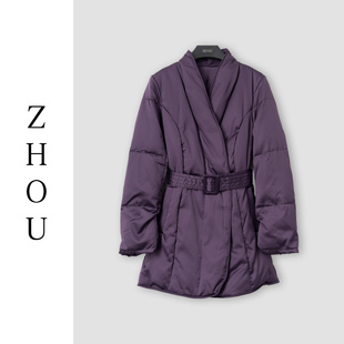 (周哥甄选)紫色羽绒外套-30949