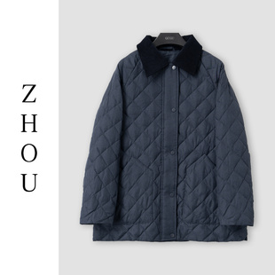 （周哥甄选）藏青色羽绒服-32845