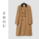 双排扣女装 外套风衣气质大衣时尚 中长款 13146